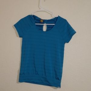 Eddie Bauer blue workout/hiking shirt